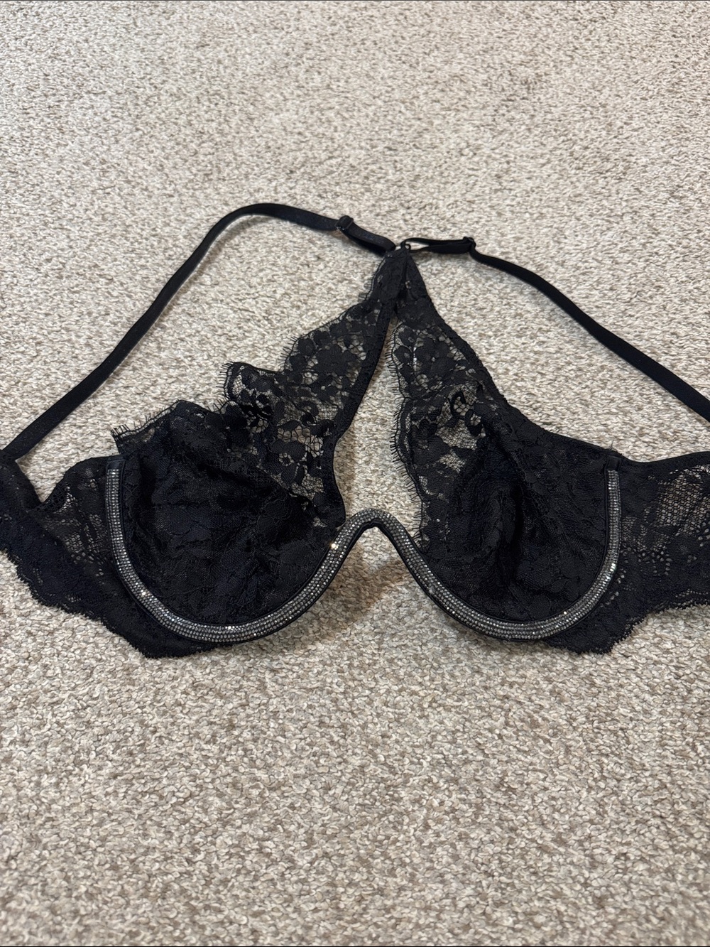 Victoria's Secret Black Lace Underwire Bra